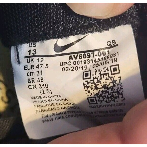 Size 13 - Nike Drop Type LX Pink Tint AV6697-001 Men's Black Shoes - Picture 7 of 7